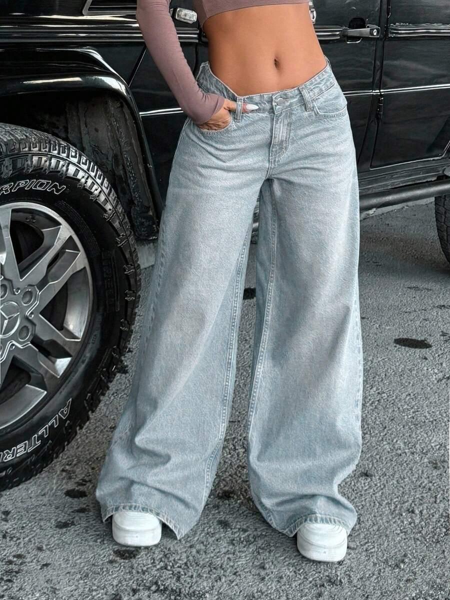NIEBIESKIE SPODNIE JEANS 