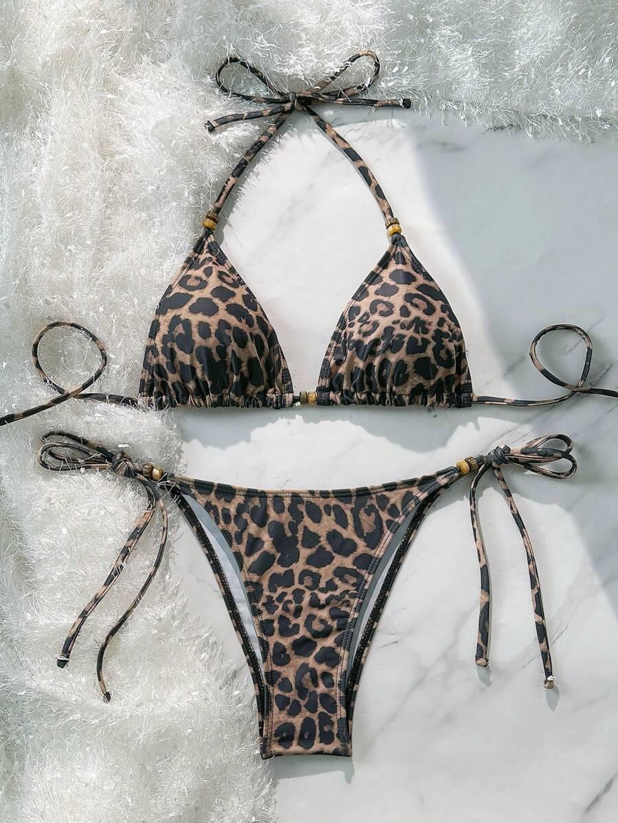 DWUCZĘŚCIOWY STRÓJ KĄPIELOWY ANIMAL PRINT