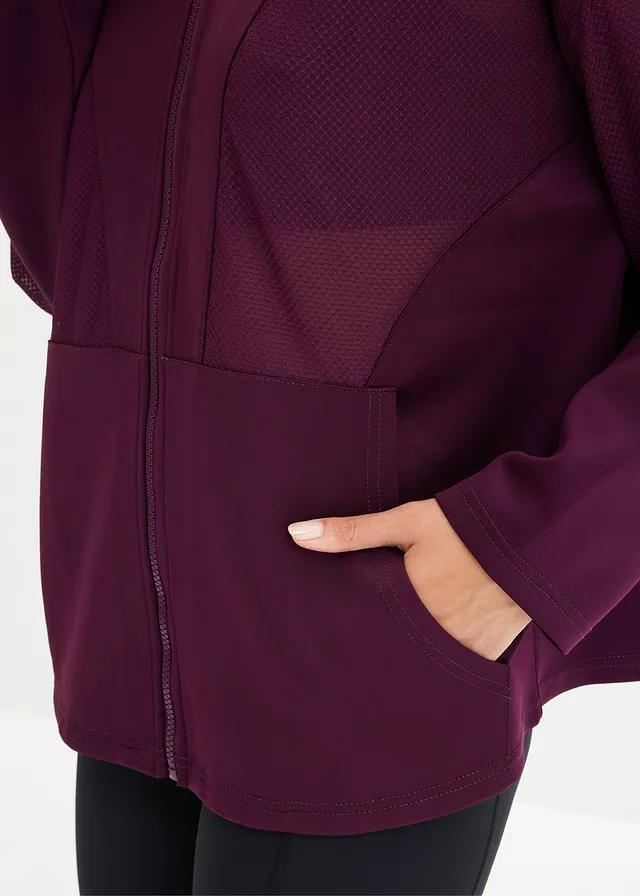 BLUZA SPORTOWA FUNKCJONALNA Z SIATKOWYMI WSTAWKAMI