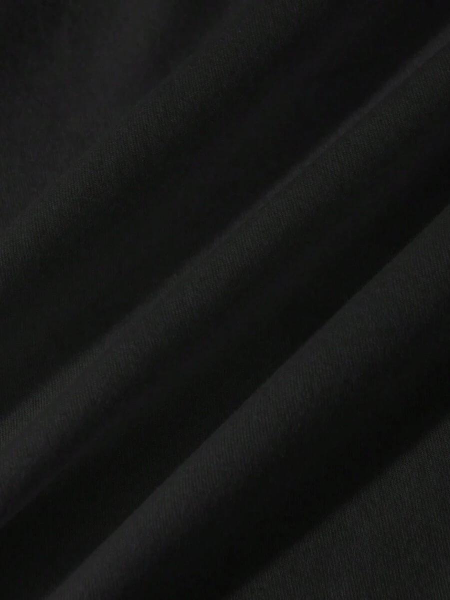 czarny t-shirt print