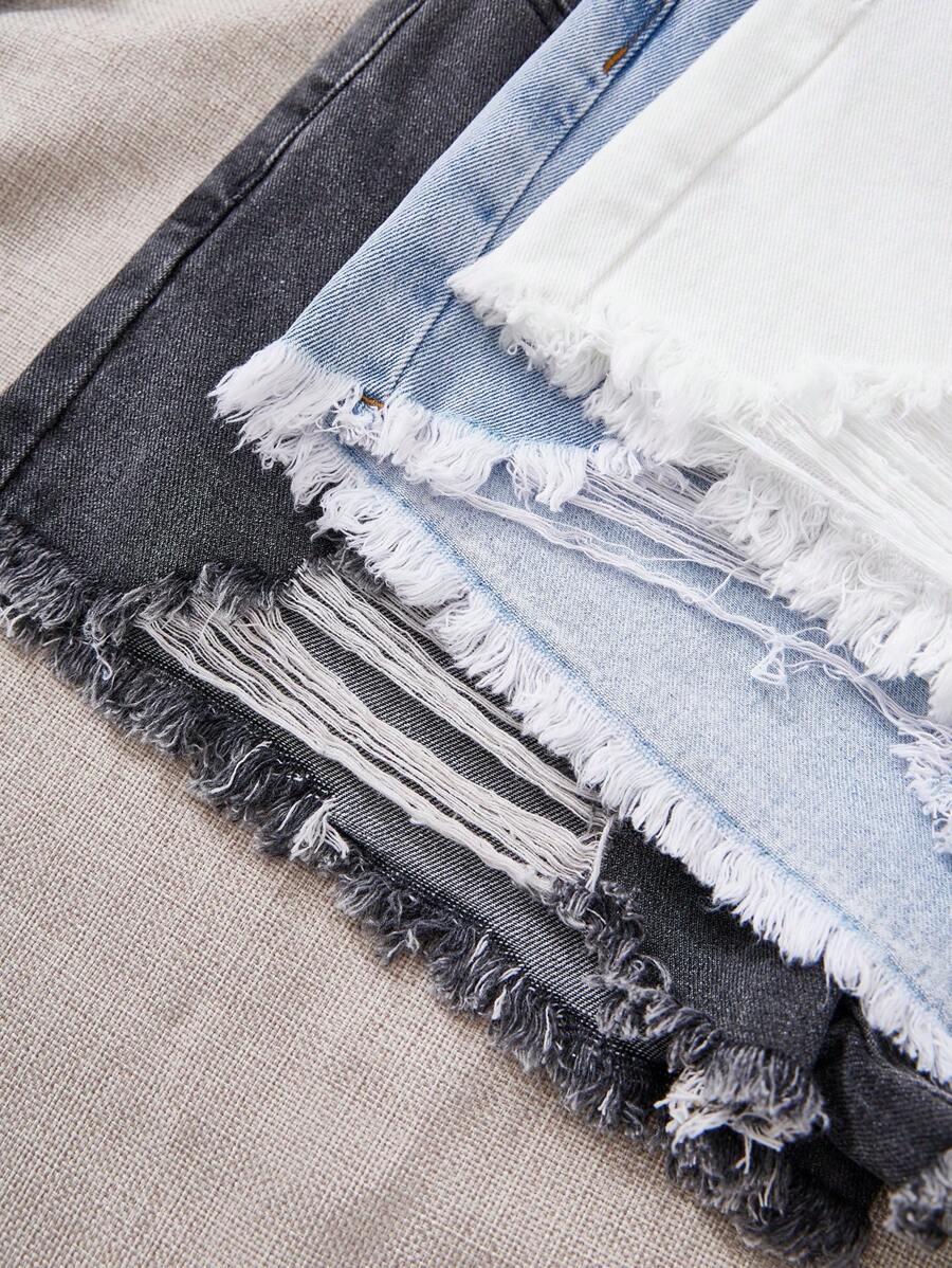 czarne spodenki jeans