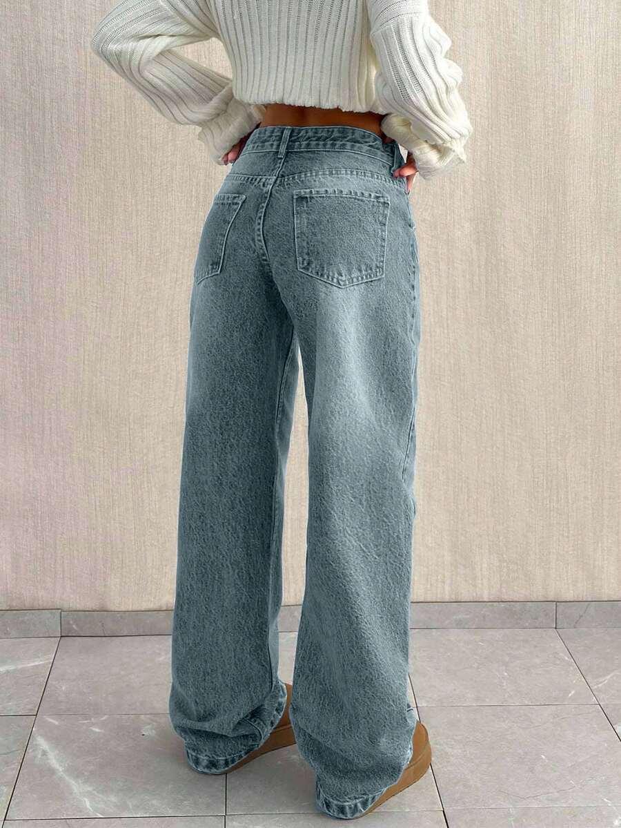 NIEBIESKIE SPODNIE JEANS 