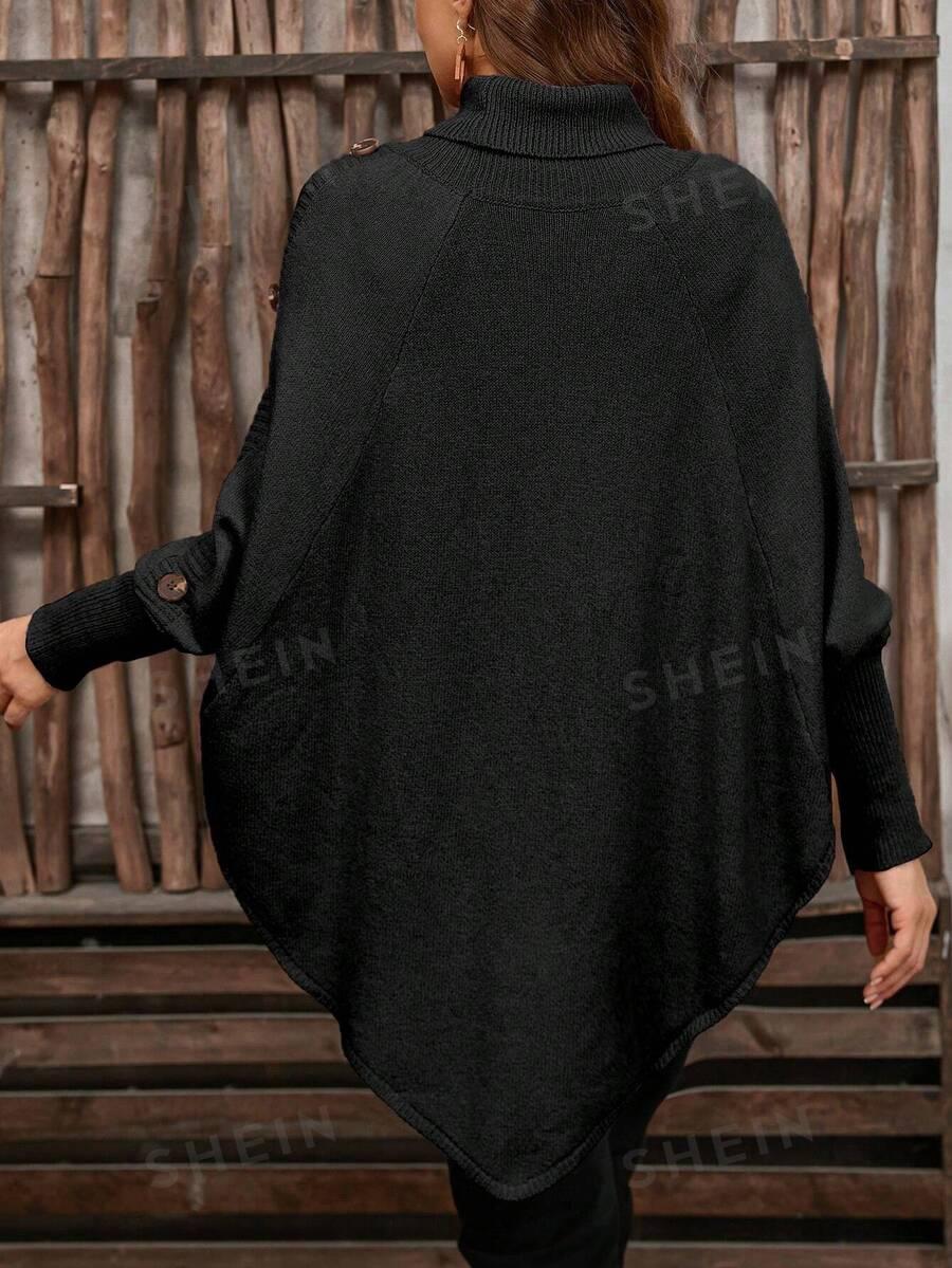 czarny sweter golf