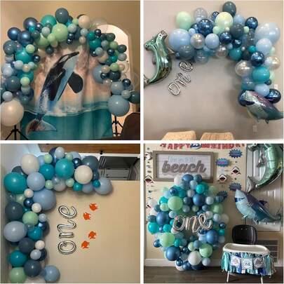 niebieskie balony 60-pack