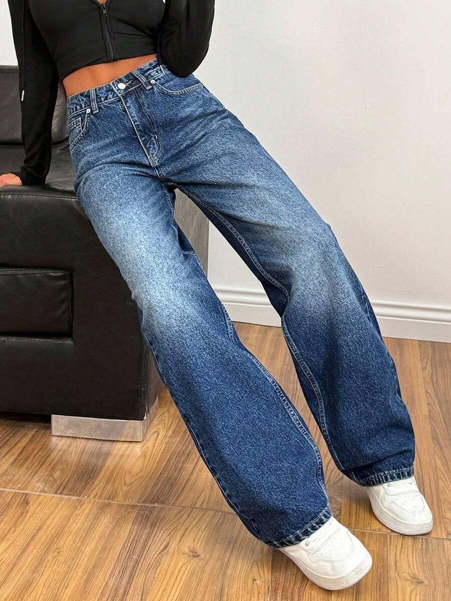 proste spodnie jeans