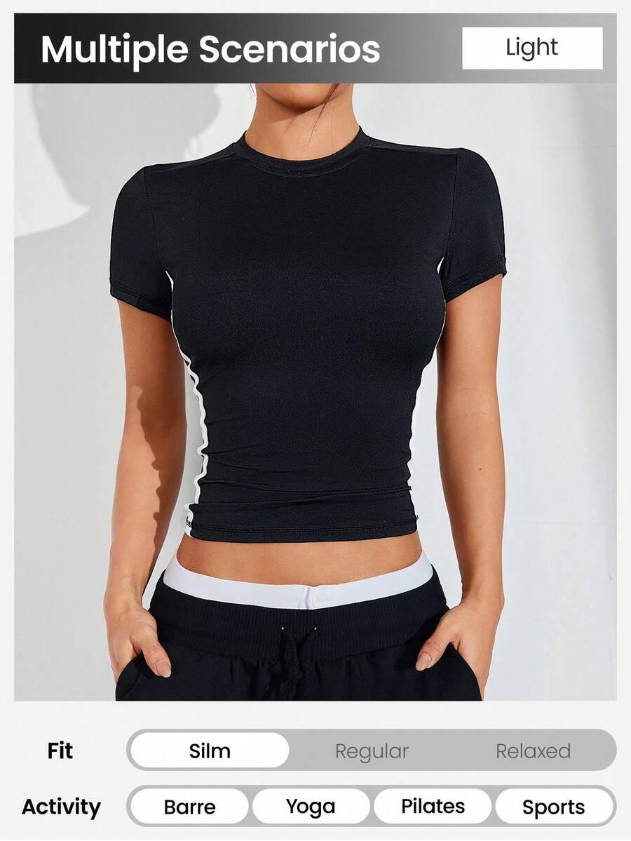 czarnay sportowy top