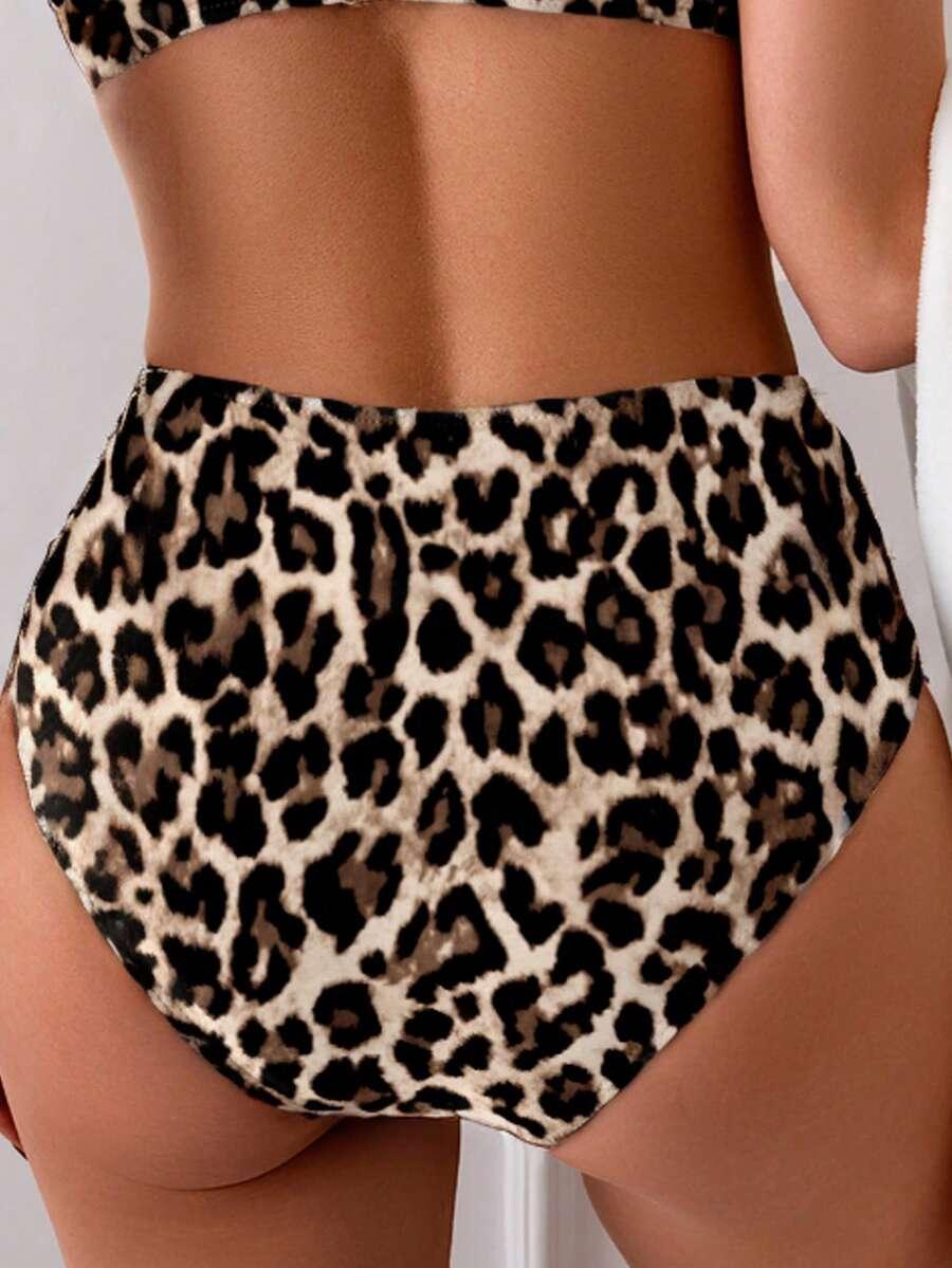 DWUCZĘŚCIOWY STRÓJ KĄPIELOWY ANIMAL PRINT 