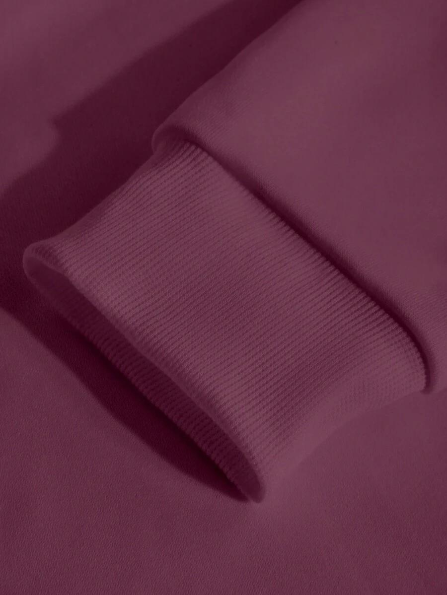 bordowa bluza napis