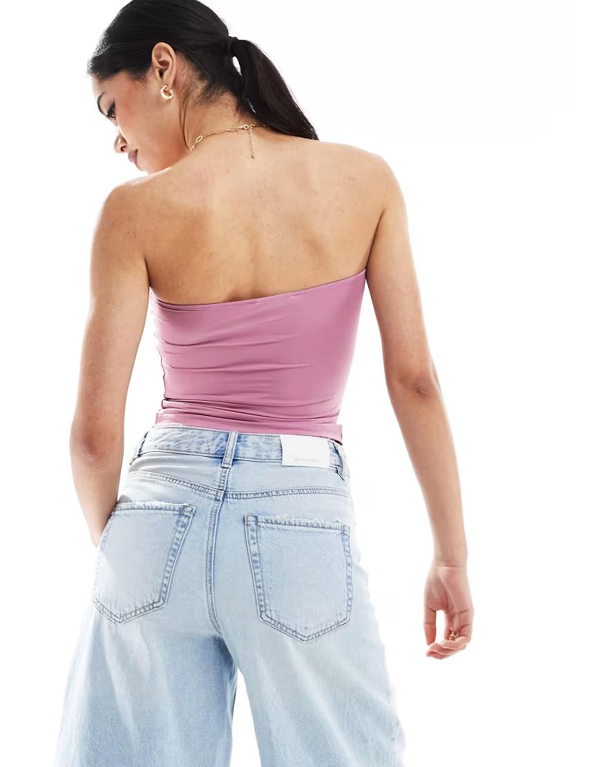 RÓŻOWY TOP BANDEAU