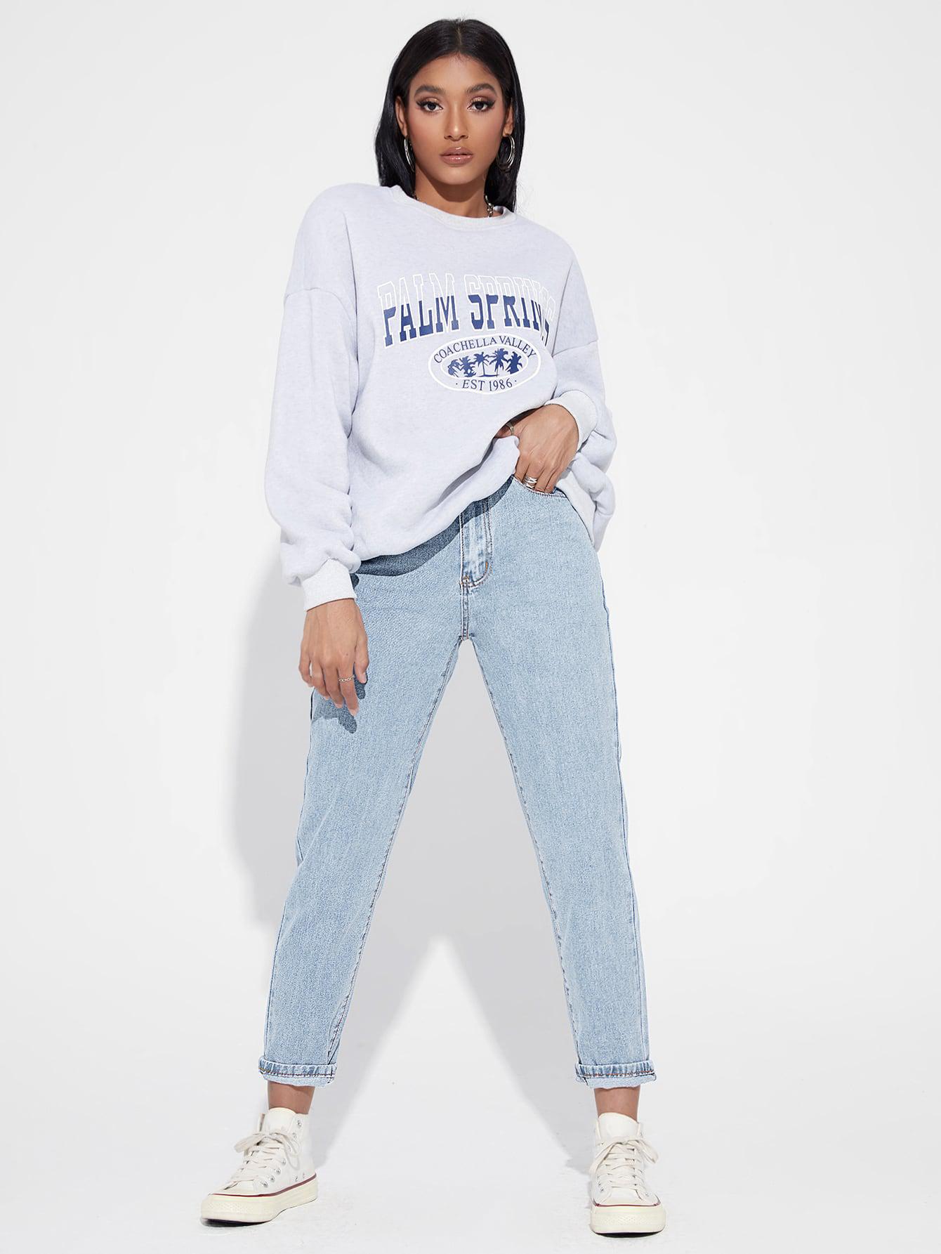 SPODNIE MOM JEANS
