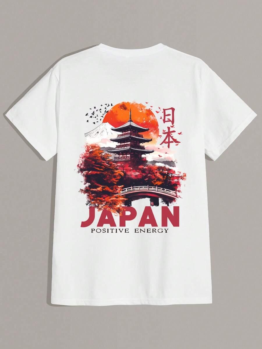 BIAŁY T-SHIRT PRINT