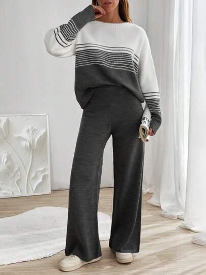 KOMPLET Sweter SPODNIE 