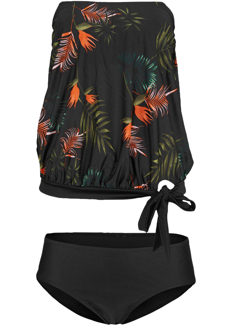 góra od bikini tankini print