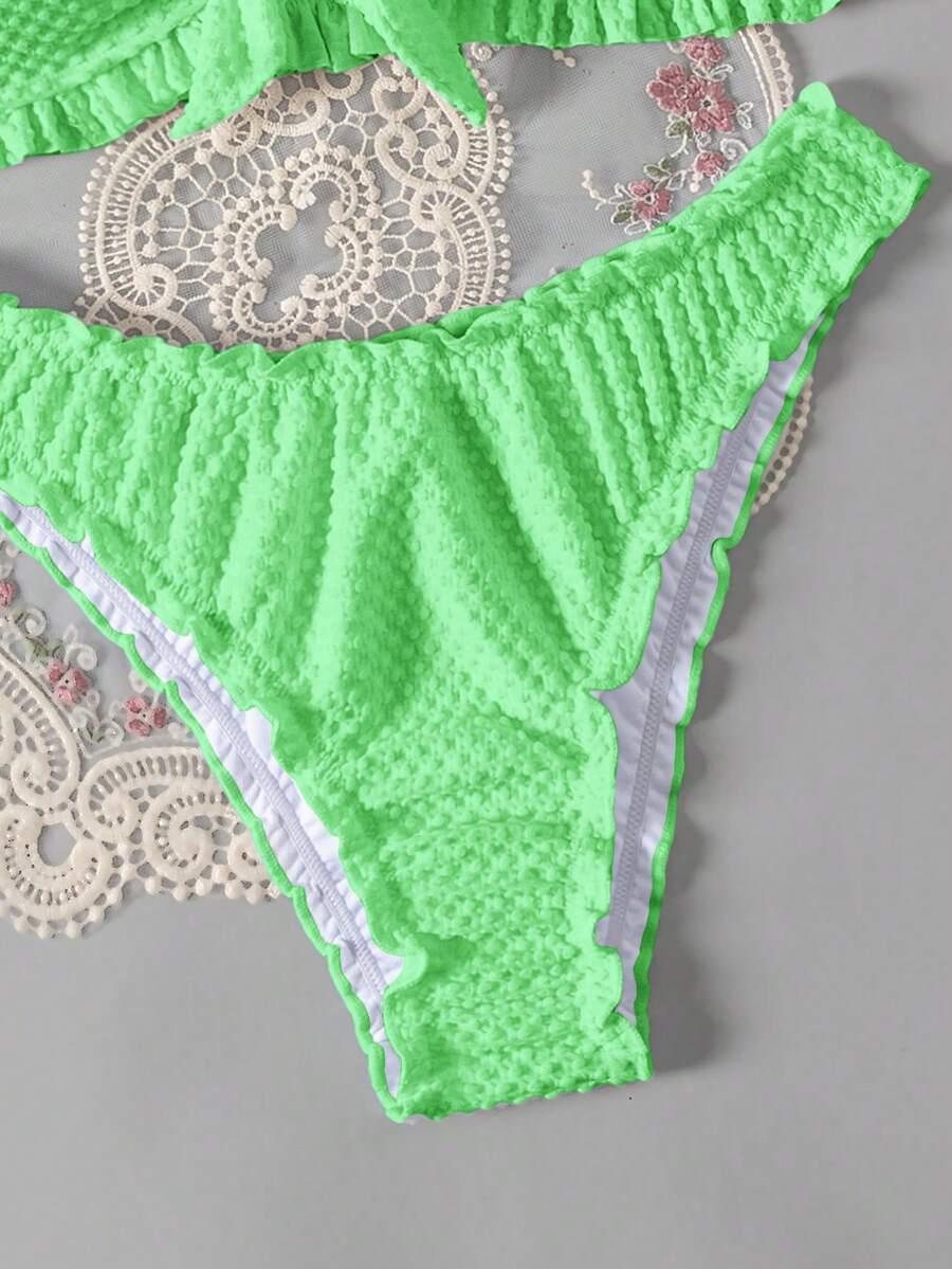 dół od bikini falbana