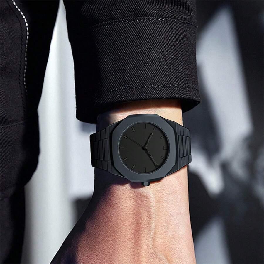 czarny zegarek casual