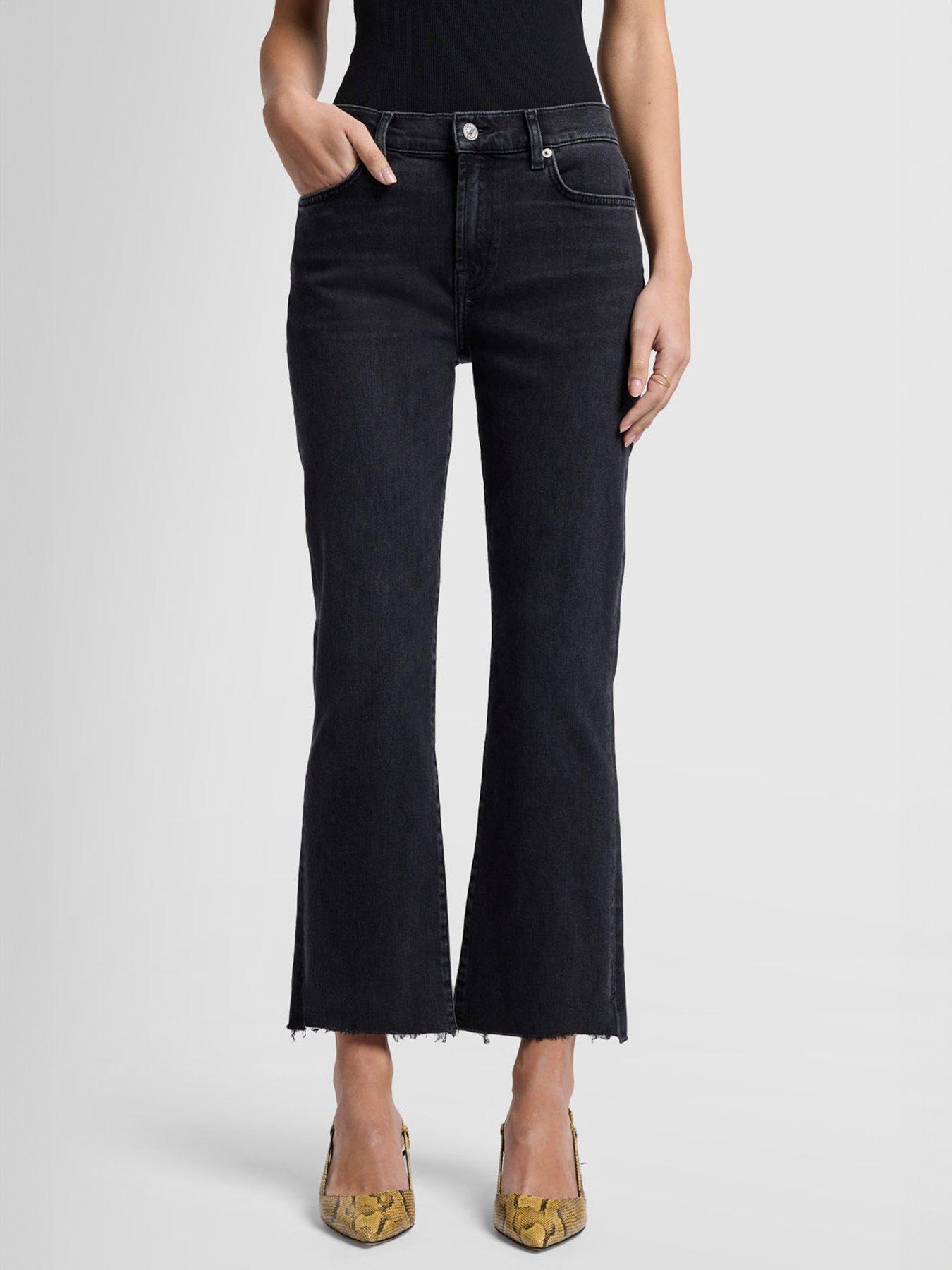 LUXE VINTAGE JEANSY Z ROZSZERZANĄ NOGAWKĄ 