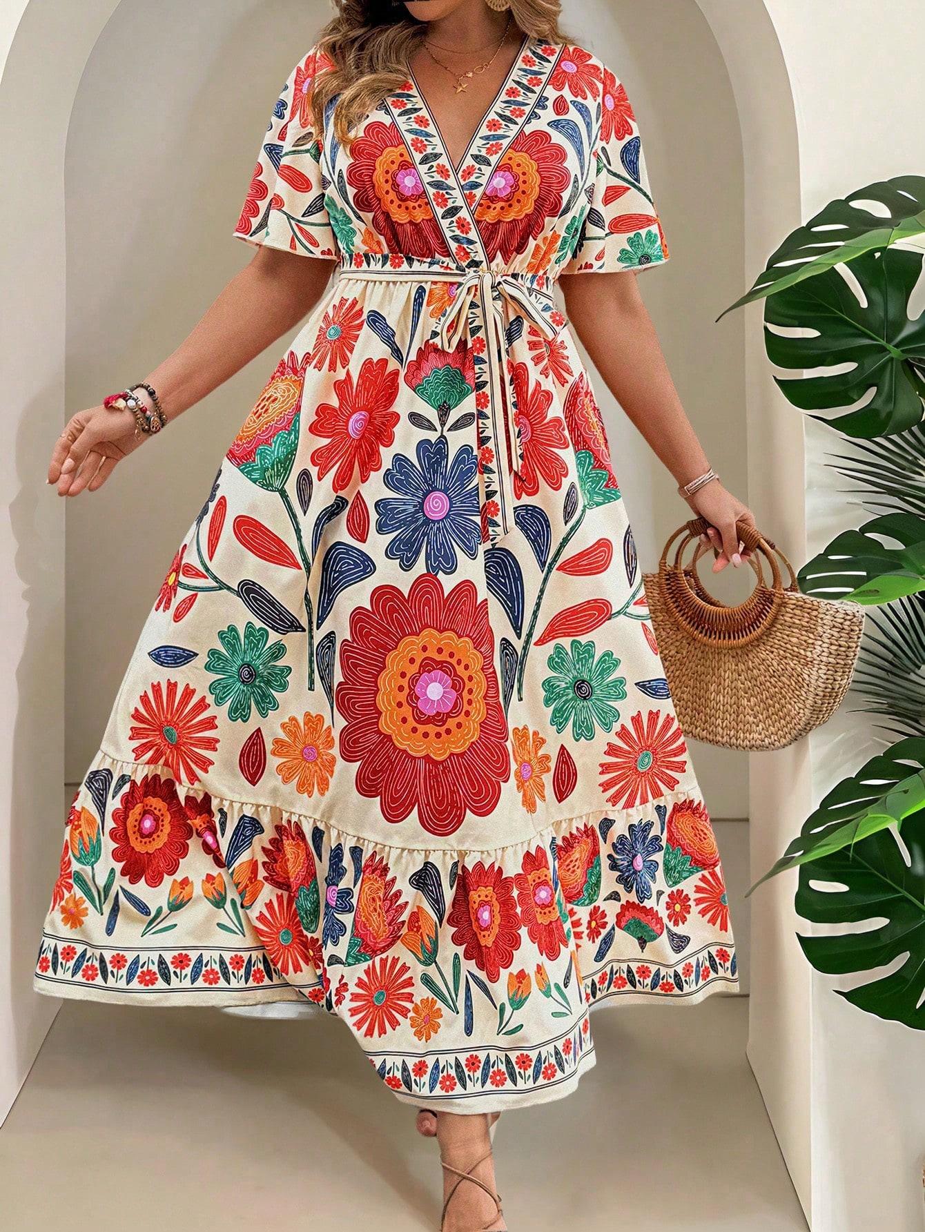 maxi sukienka print 