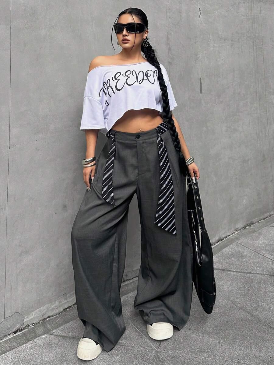 szare spodnie casual