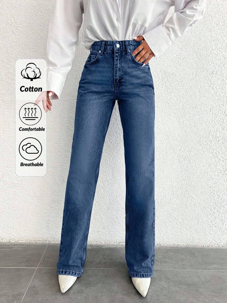 NIEBIESKIE SPODNIE JEANS