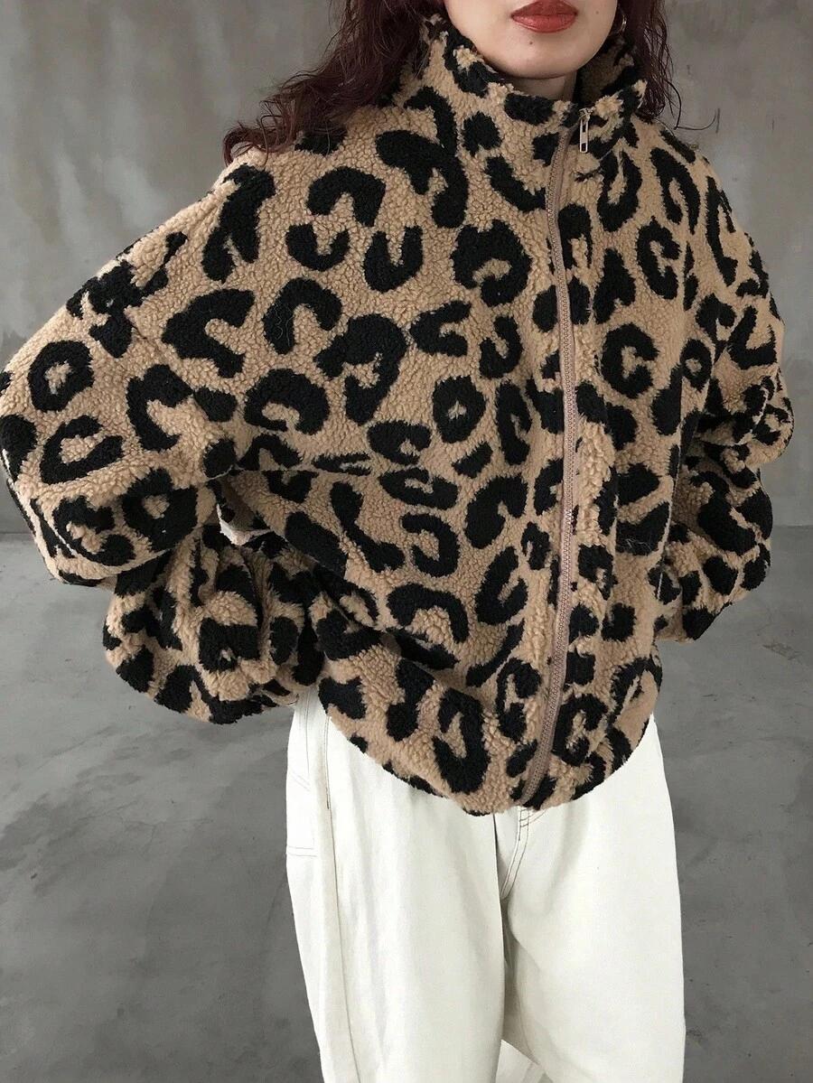 bluza leopard print