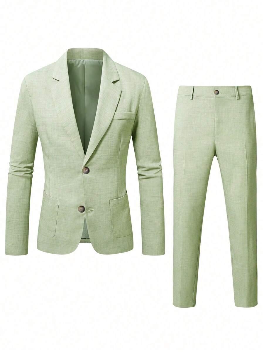 zielone spodnie marynarka komplet