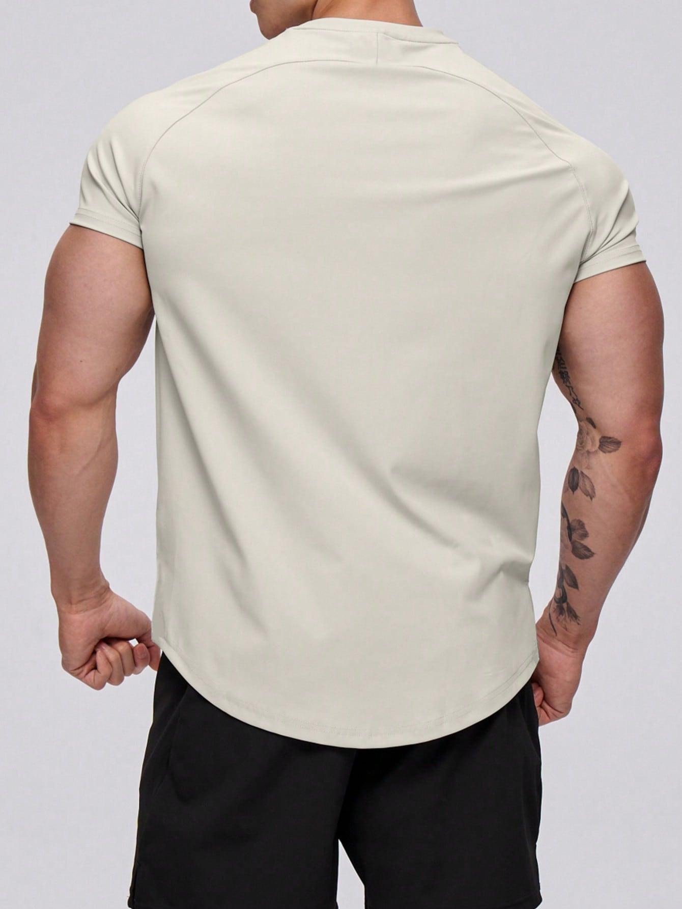 beżowy t-shirt casual