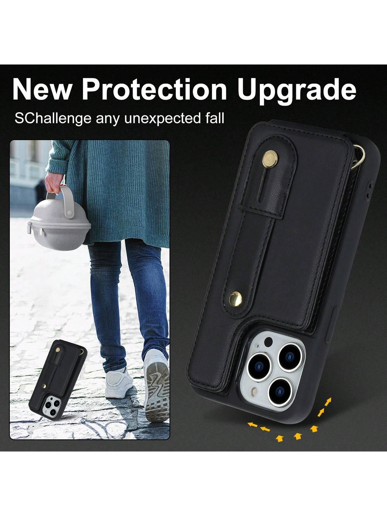CZARNE ETUI NA TELEFON smycz iphone 15