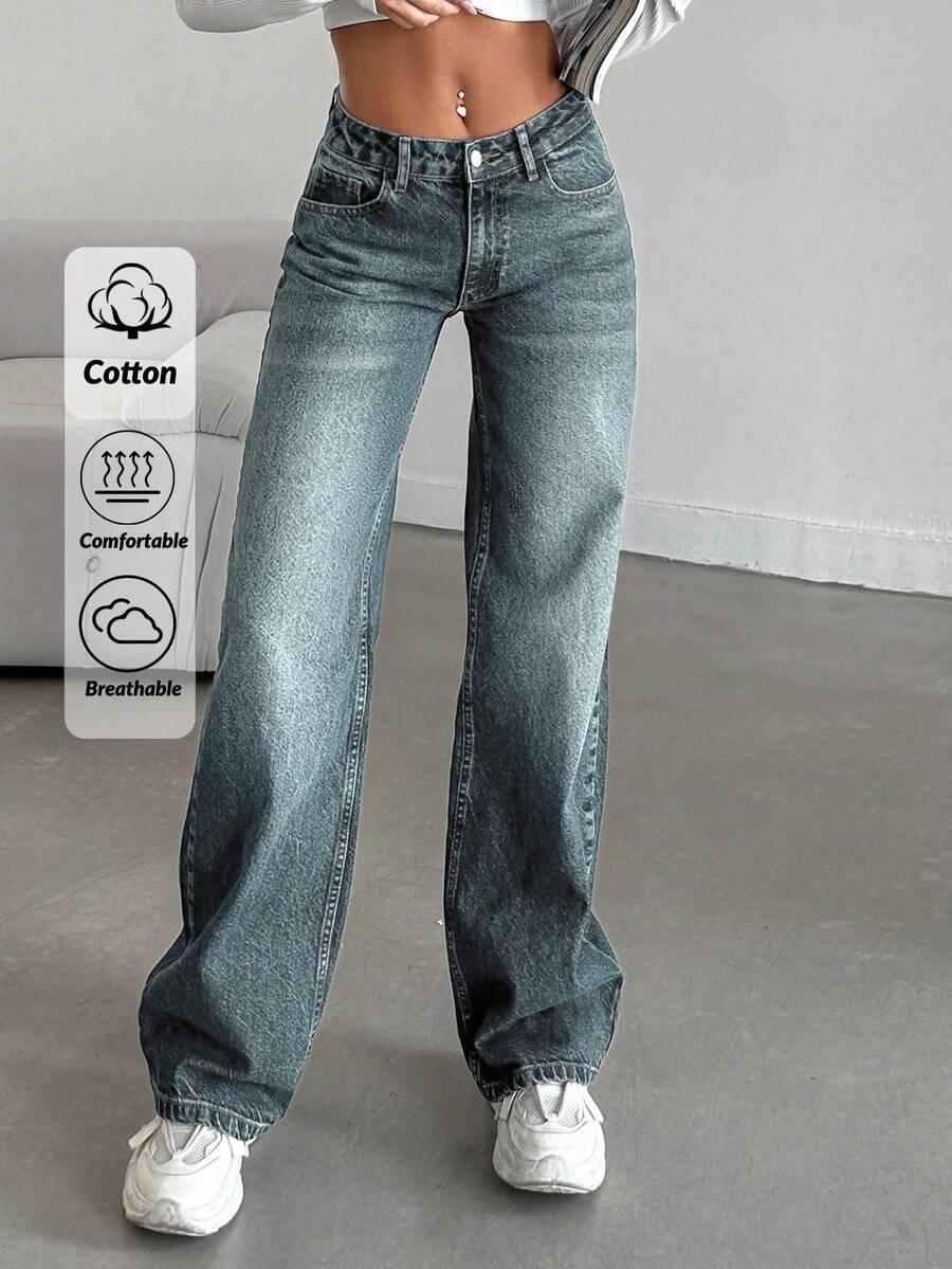 NIEBIESKIE SPODNIE JEANS