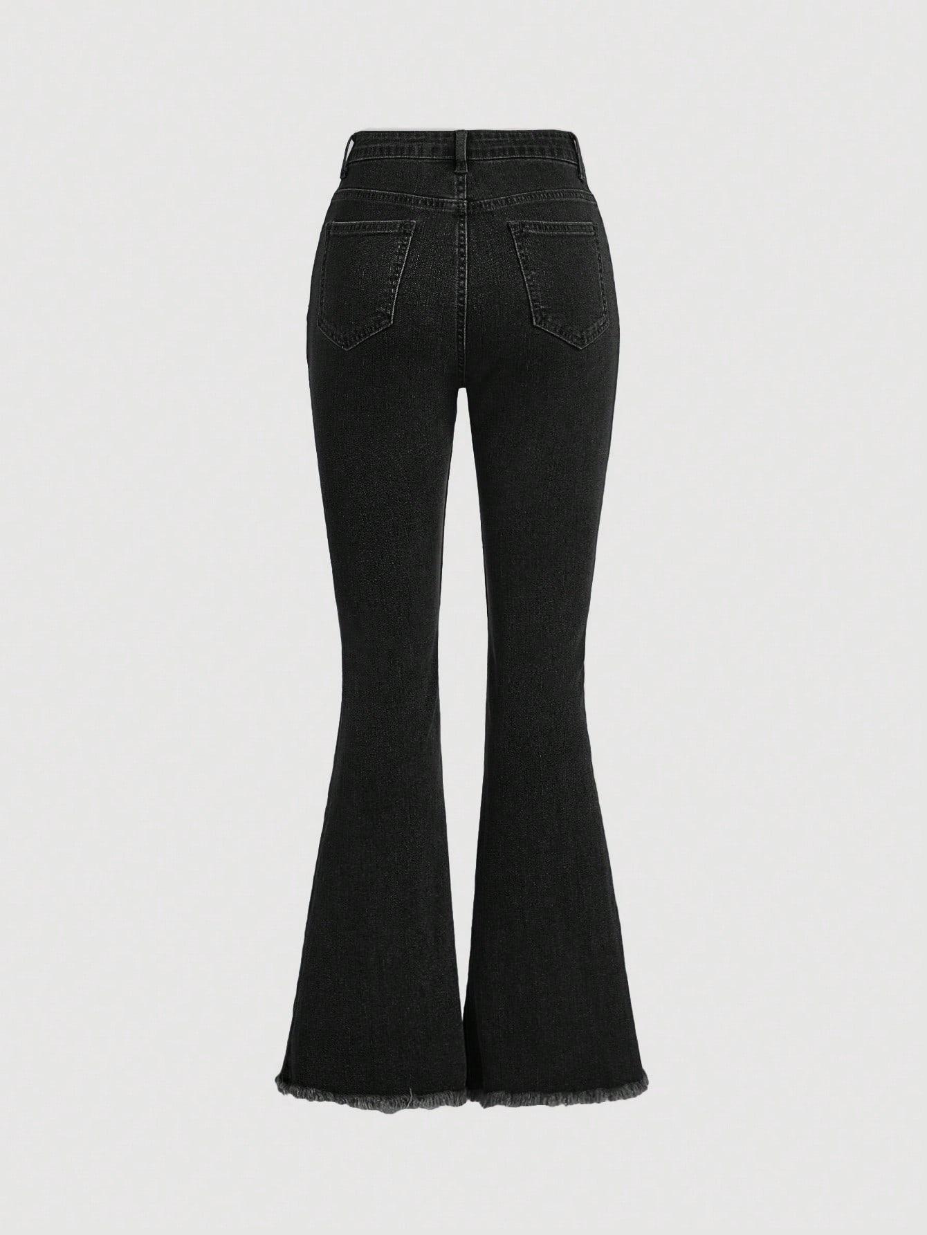 czarne spodnie jeans 