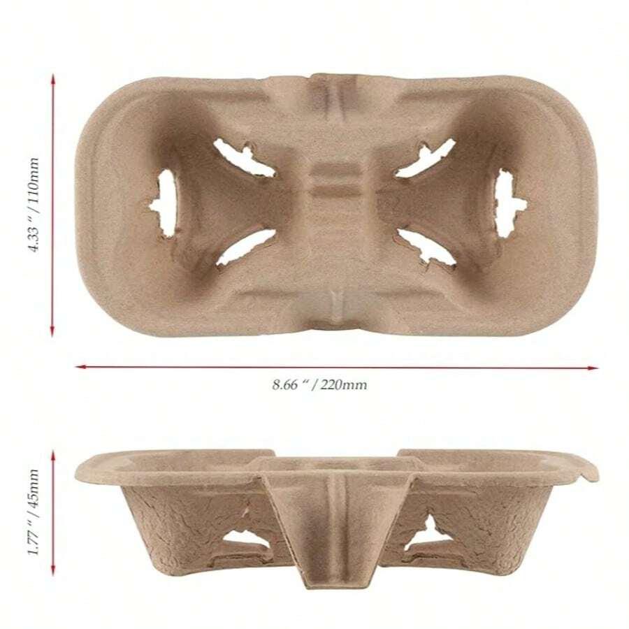 Uchwyt papierowy na 2 kubki 50-pack