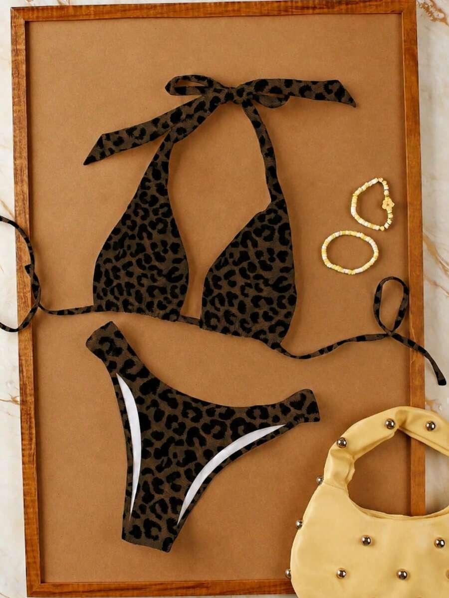 DWUCZĘŚCIOWY STRÓJ KĄPIELOWY ANIMAL PRINT