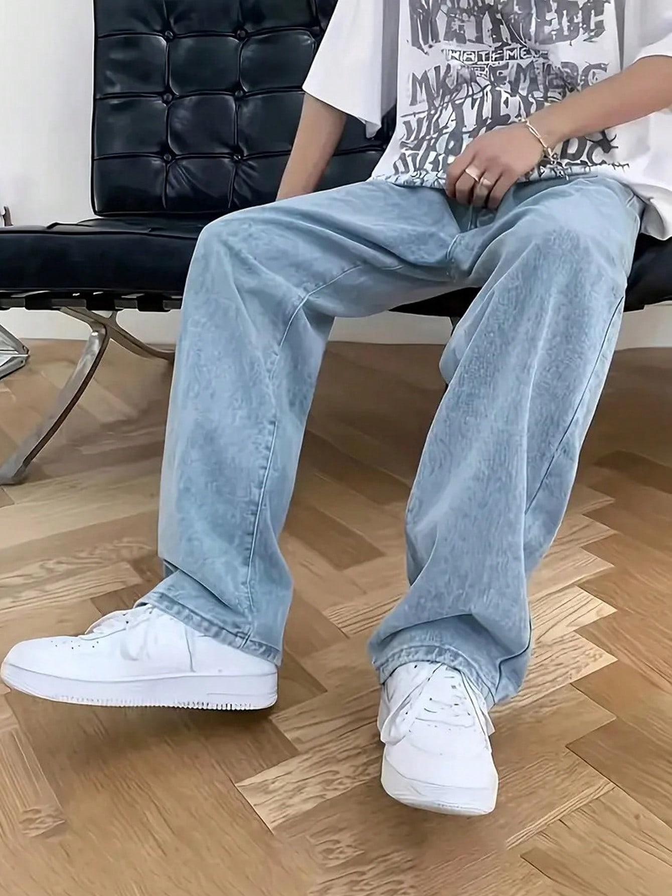 NIEBIESKIE SPODNIE JEANSOWE