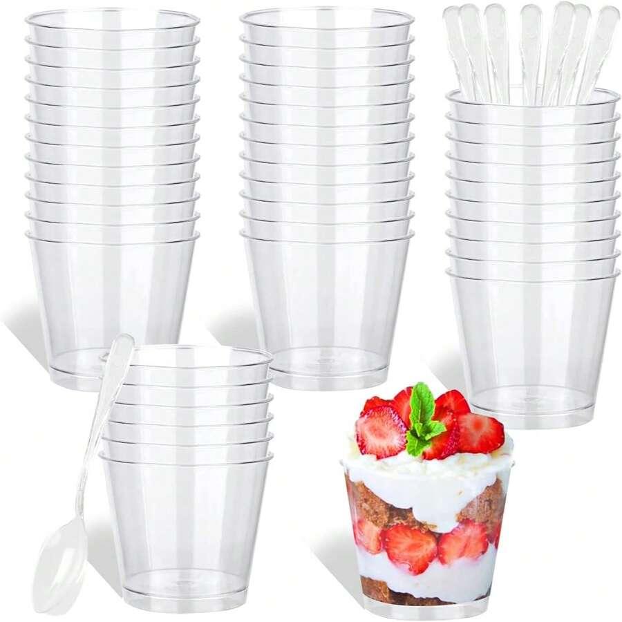 plastikowe pojemniki na deser 10-pack