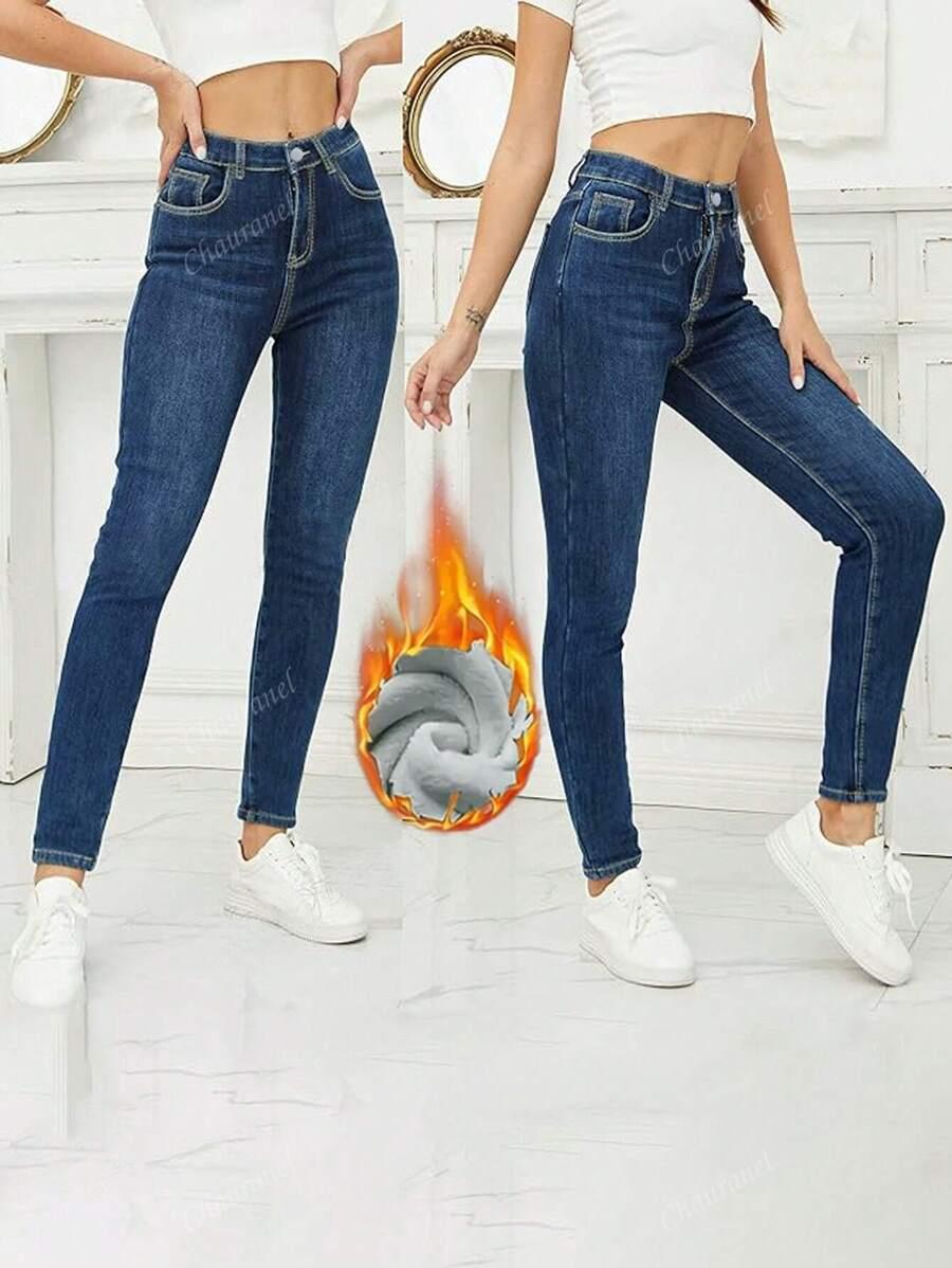 NIEBIESKIE SPODNIE JEANS RURKI