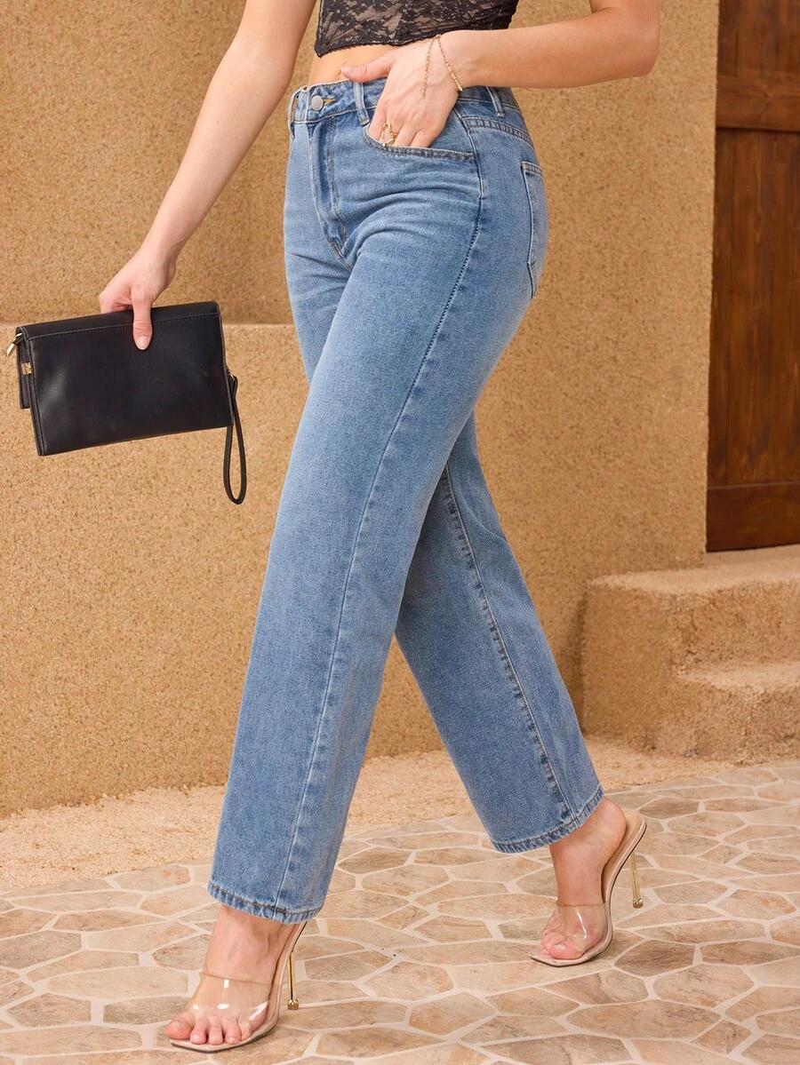 NIEBIESKIE SPODNIE JEANS