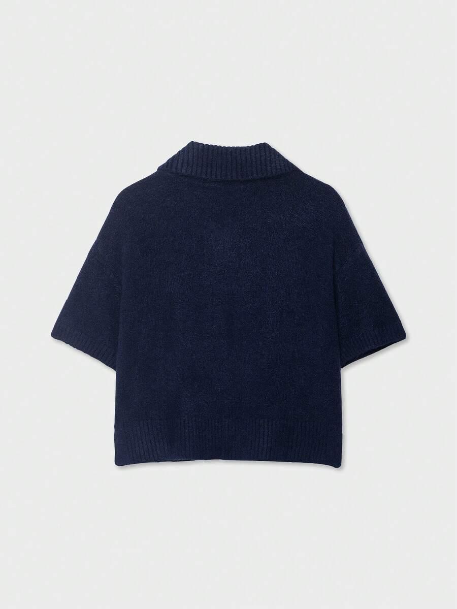 sweter z krótkim rękawem