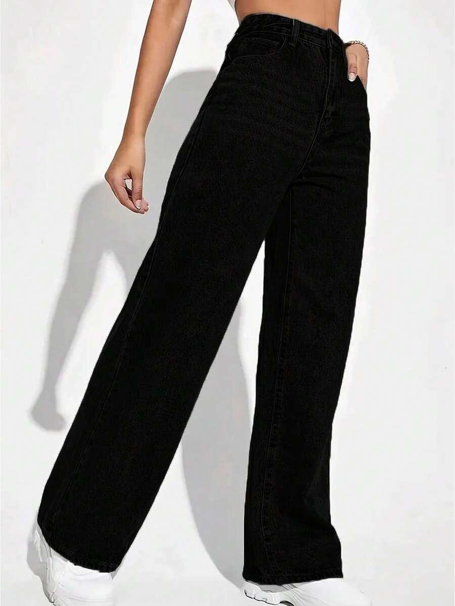 czarne spodnie jeans