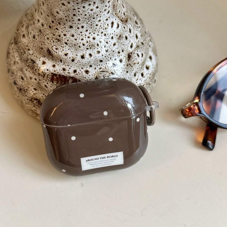 BRĄZOWE ETUI NA SŁUCHAWKI AIRPODS 1/2