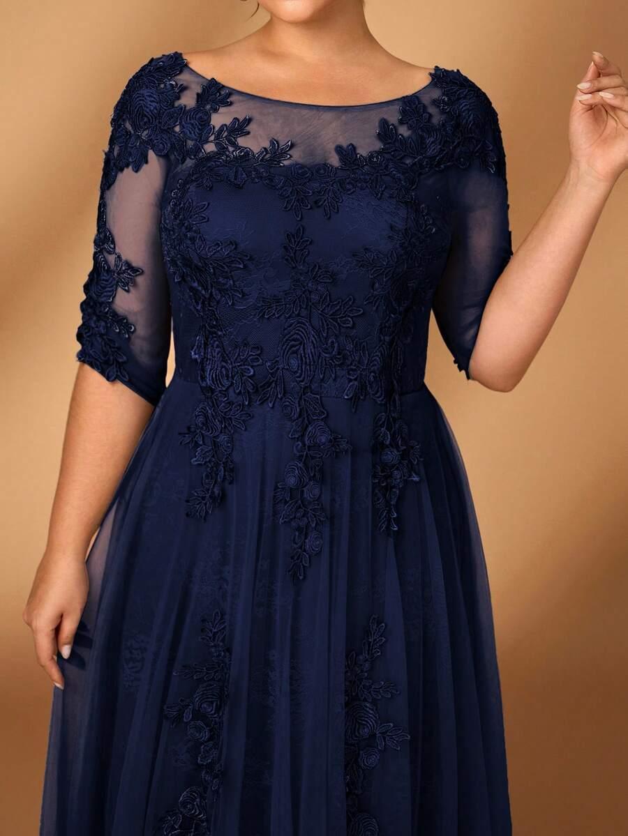 NIEBIESKA MAXI SUKIENKA 