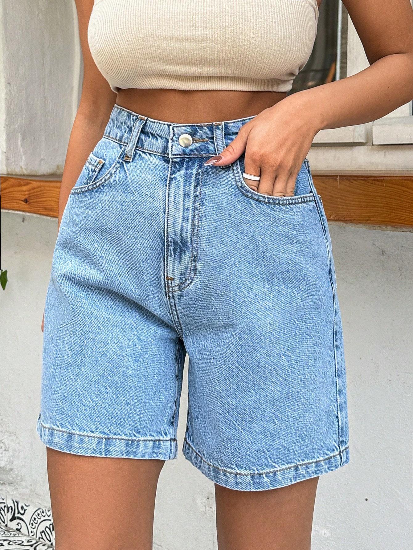 NIEBIESKIE SPODENKI JEANS 