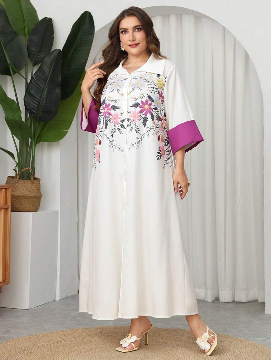 sukienka maxi kwiatowy print 