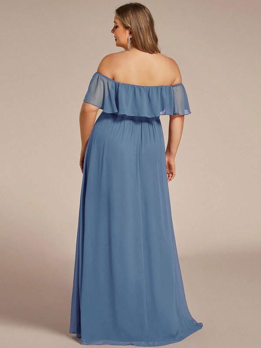 niebieska maxi sukienka