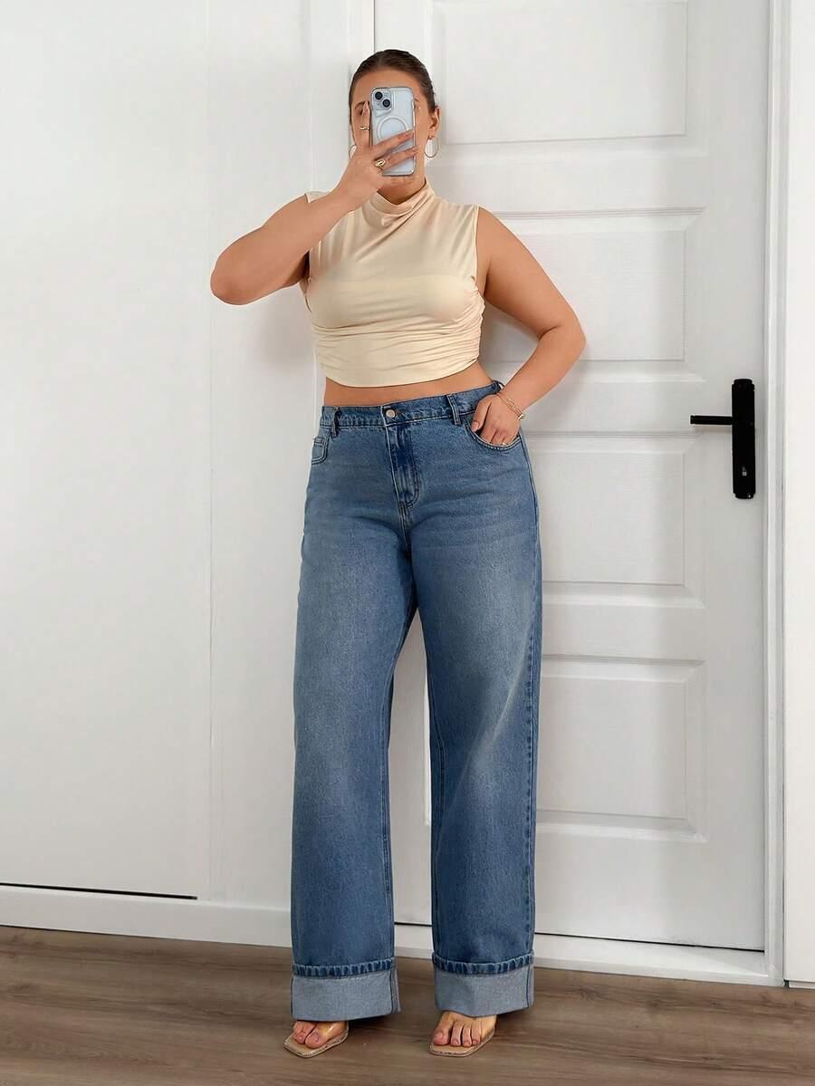 NIEBIESKIE SPODNIE JEANS