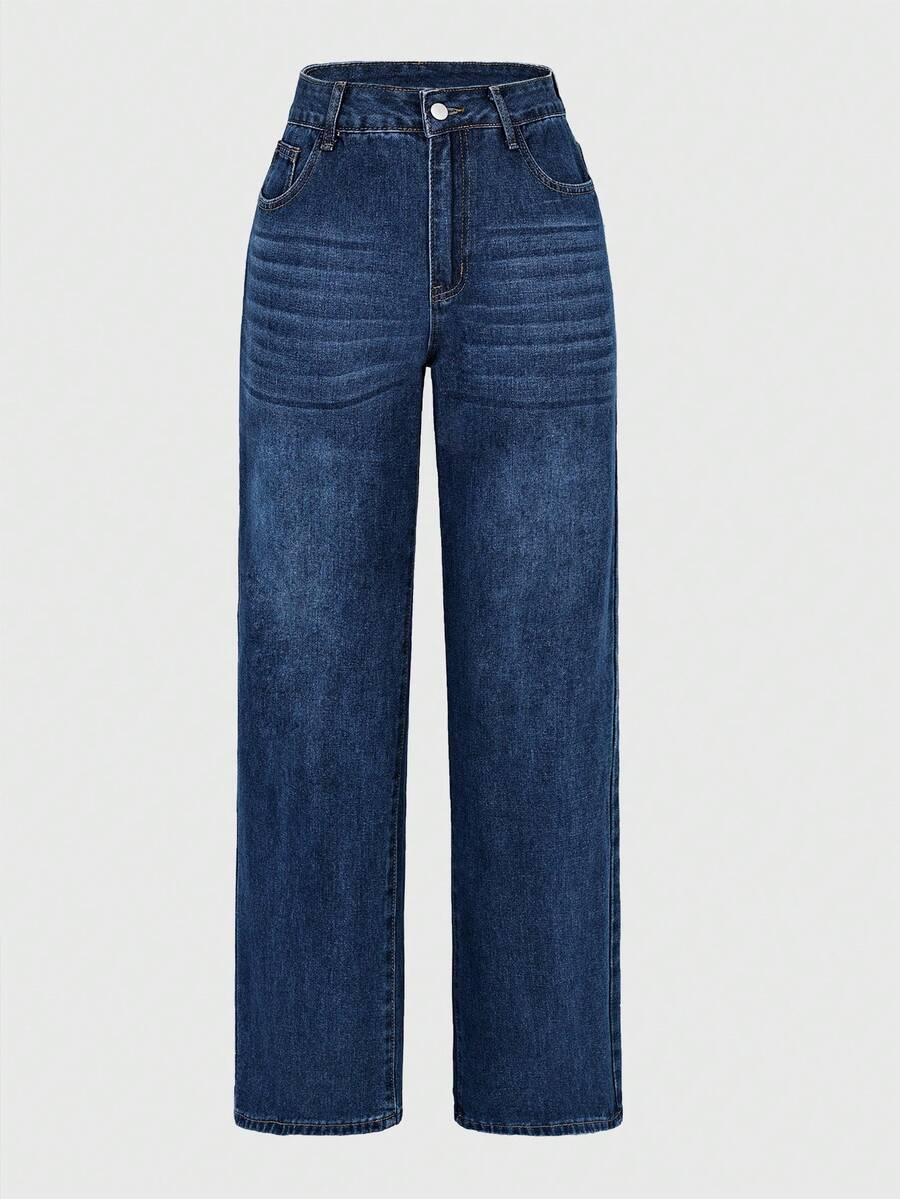 NIEBIESKIE SPODNIE JEANS