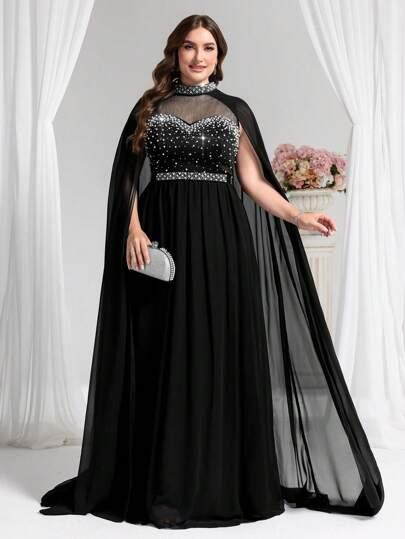 CZARNA MAXI SUKIENKA