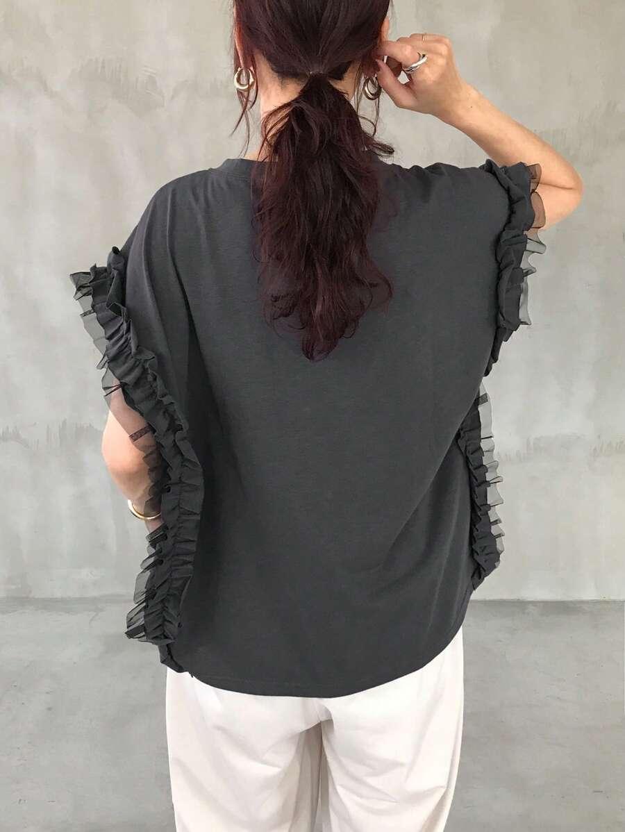 szara bluzka print