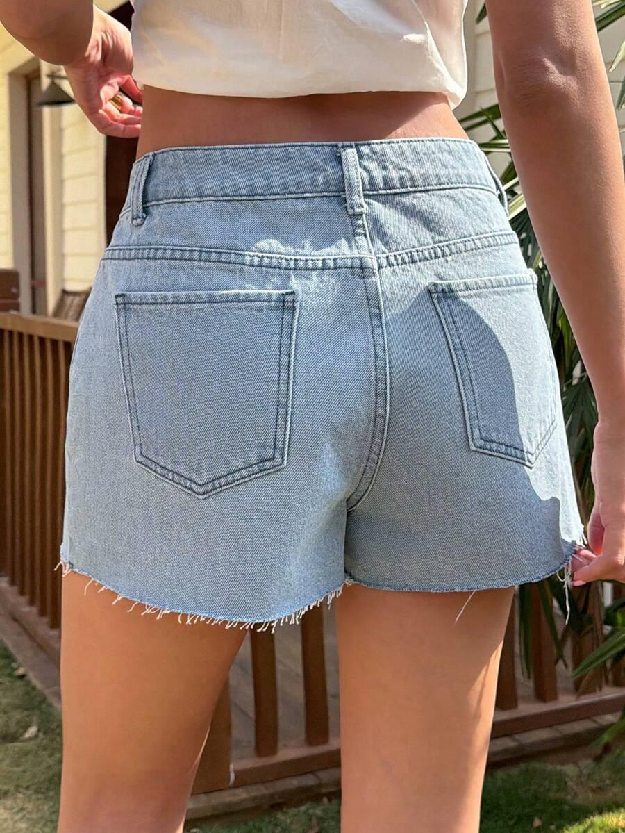 krótkie spodenki jeans
