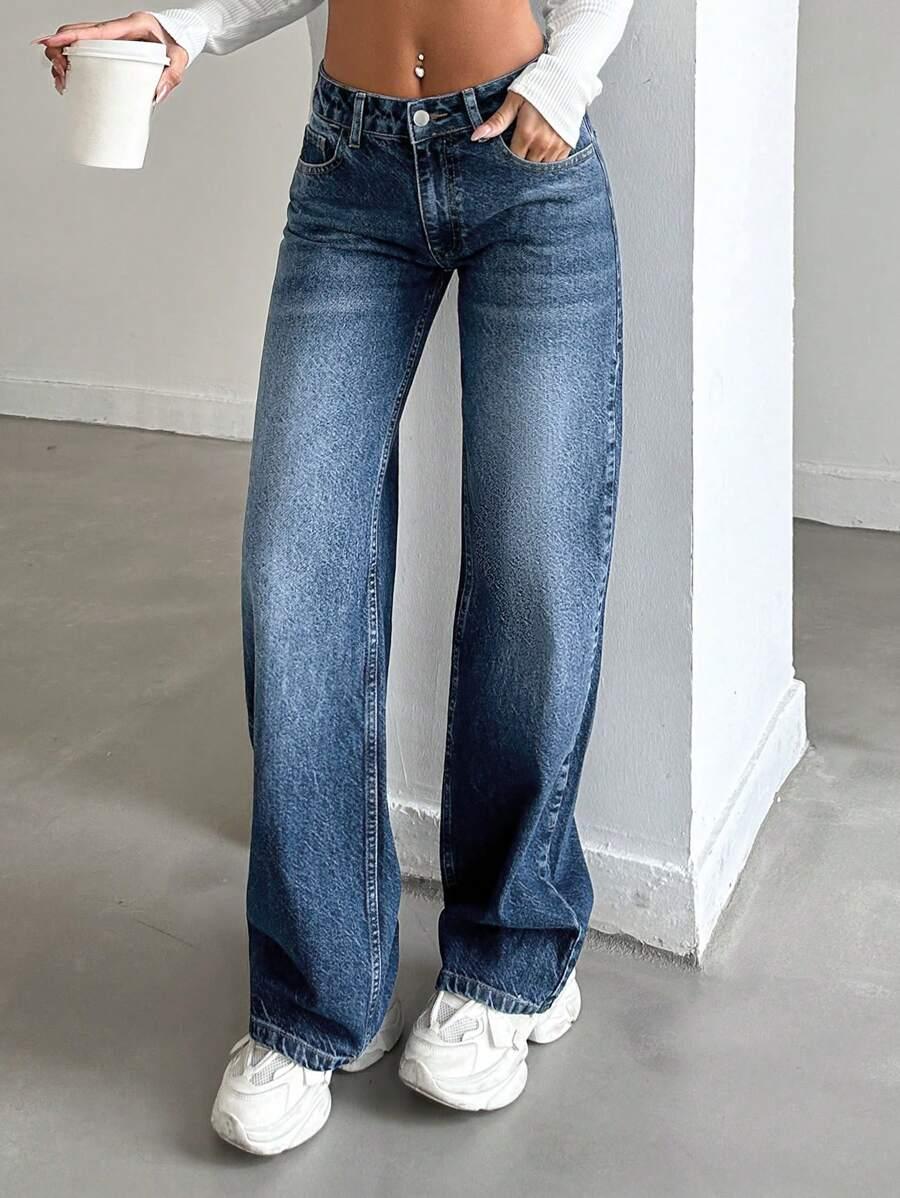 SPODNIE JEANS SZEROKIE NOGAWKI