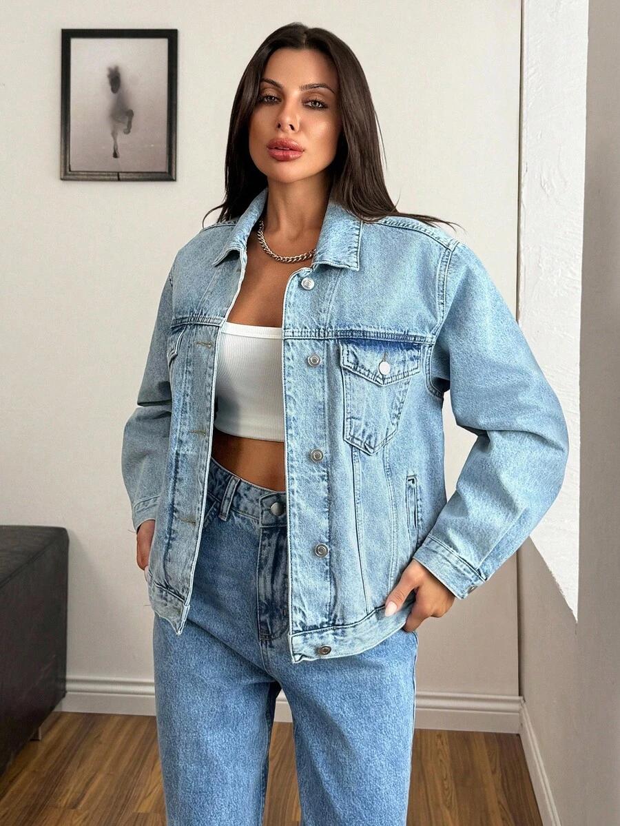 niebieska kurtka JEANS 