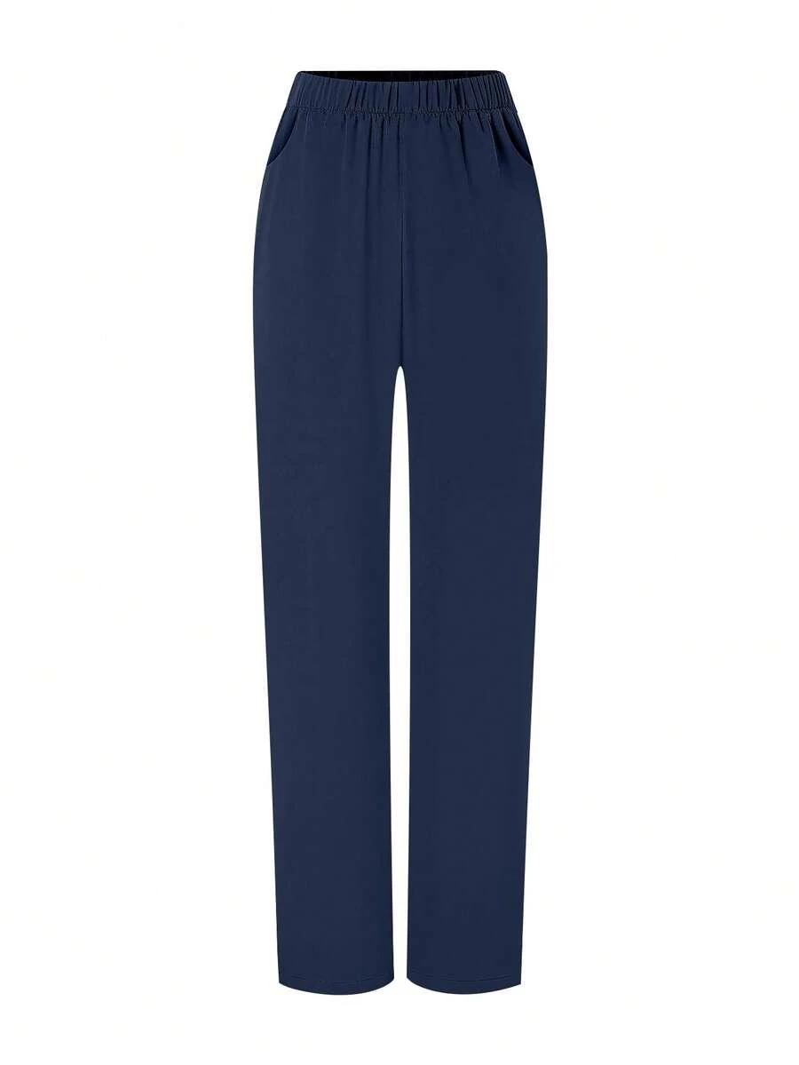niebieskie spodnie casual 